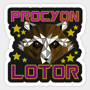 Procyon Lotor - Guardian Raccoon Sticker